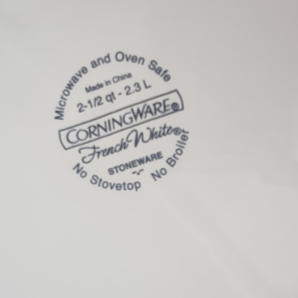 Corningware French White Round Ceramic Stoneware Baking Dish Trio With Lids - Picture 4 of 13